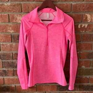 Under Armour Neon Pink Quarter-Zip Athletic Pullover